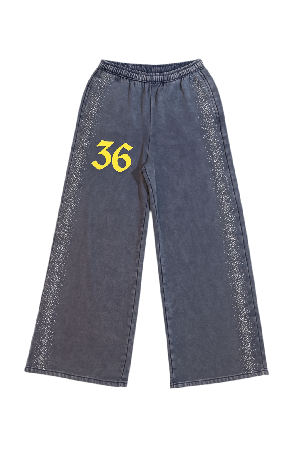 Custom Rhinestone Team Wide Leg Sweatpants