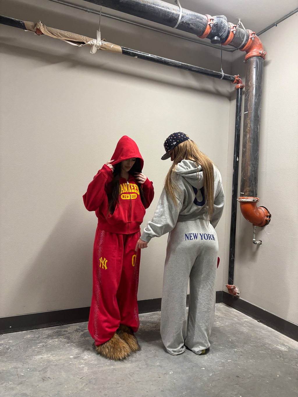 Rhinestone Matching Set University Style