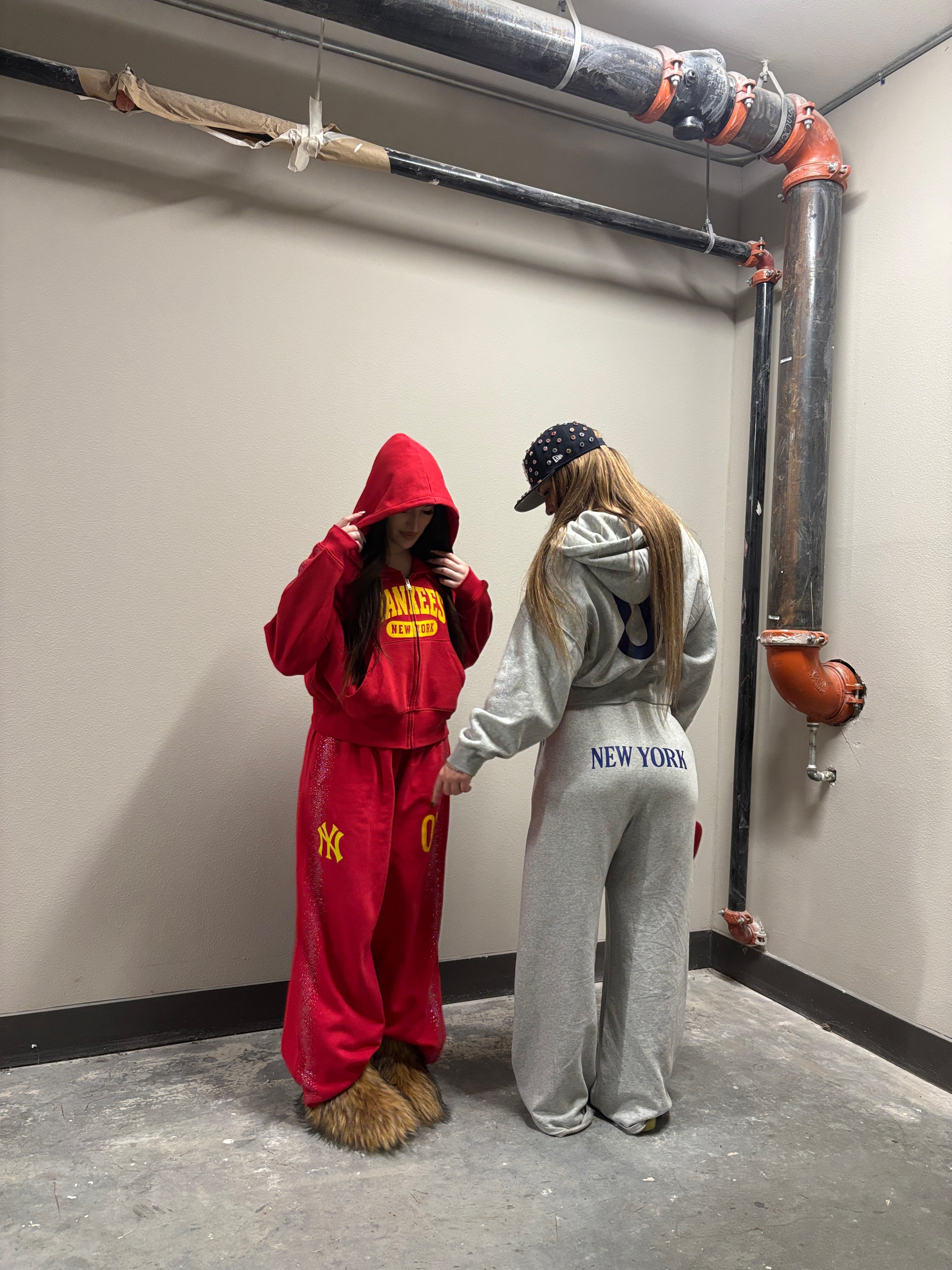 Rhinestone Matching Set University Style